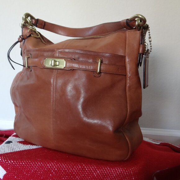 Coach Brown Leather Tote - Picture 3 of 4